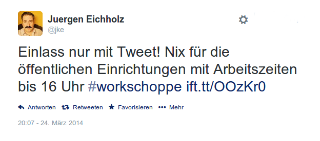 Juergen Eichholz Tweet